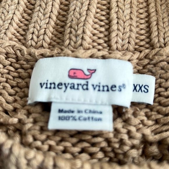 Vineyard Vines Cotton Cable Knit Fisherman Sweater size XXS - Picture 6 of 9